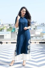 swagsay Women's Rayon Sapphire Kurti | - Image 2